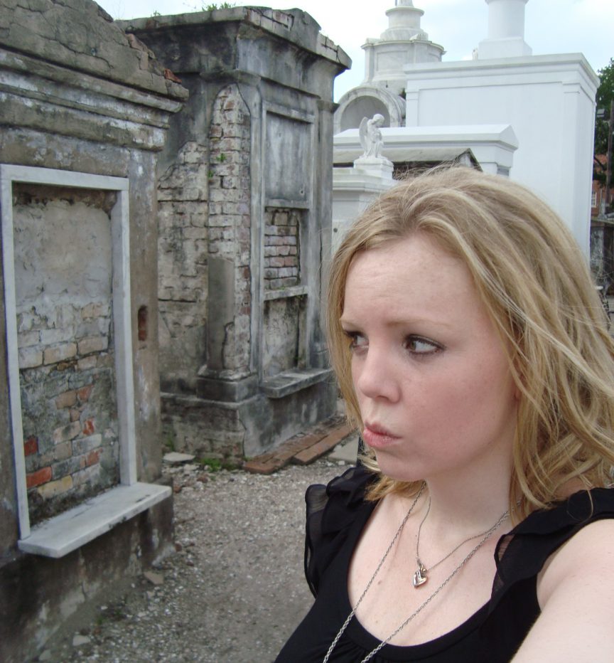 Brandy Little in the St. Louis Cemetery #1 in New Orleans