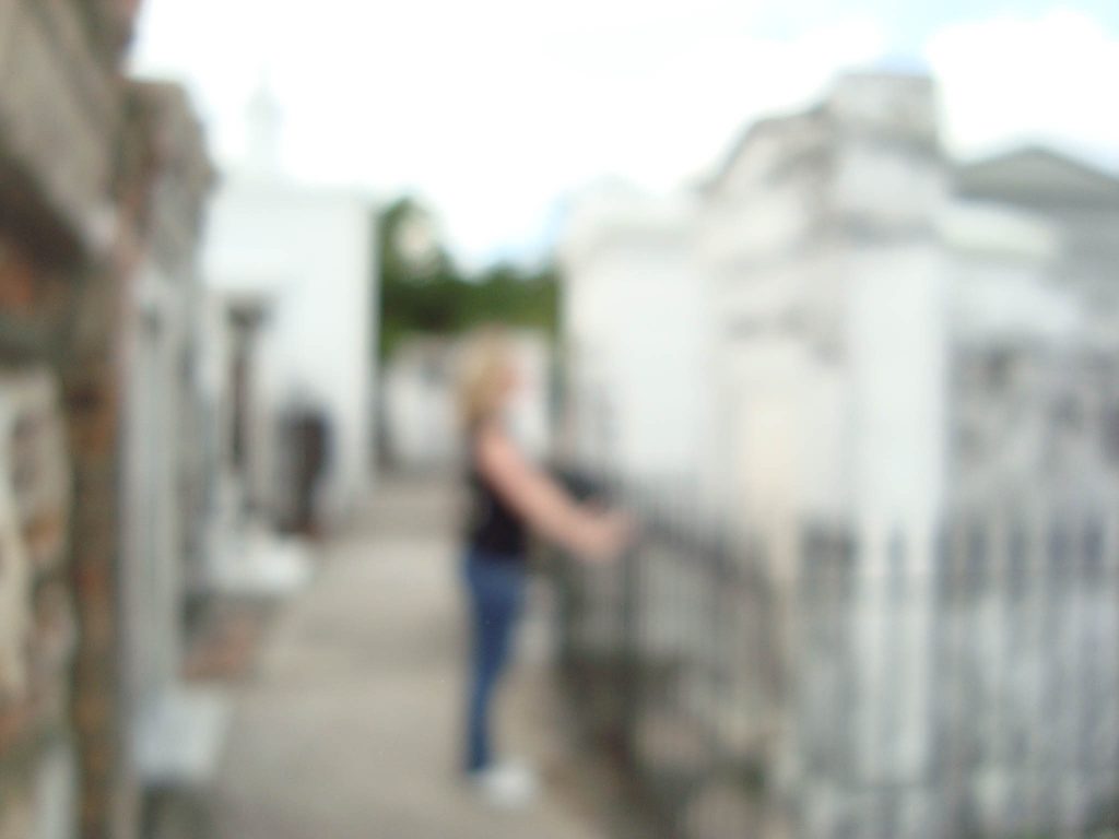 Brandy Little Selfie with a Spirit in the St. Louis Cemetery #1 in New Orleans