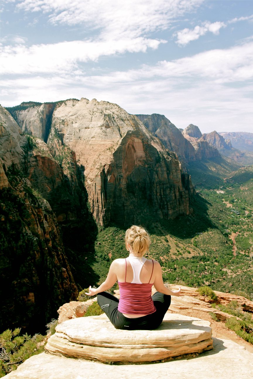 Brandy Little in Zion National Park. Photo by Erin Byrne.
